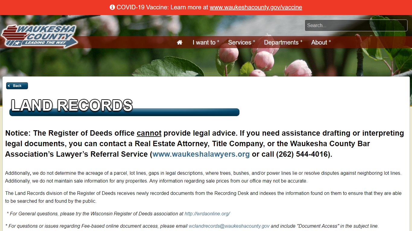 Waukesha County - Land Records